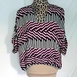 Express Geometric Blouse